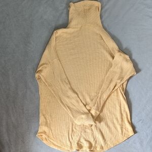 American Eagle Outfitters Tan Ribbed Knit Sweater